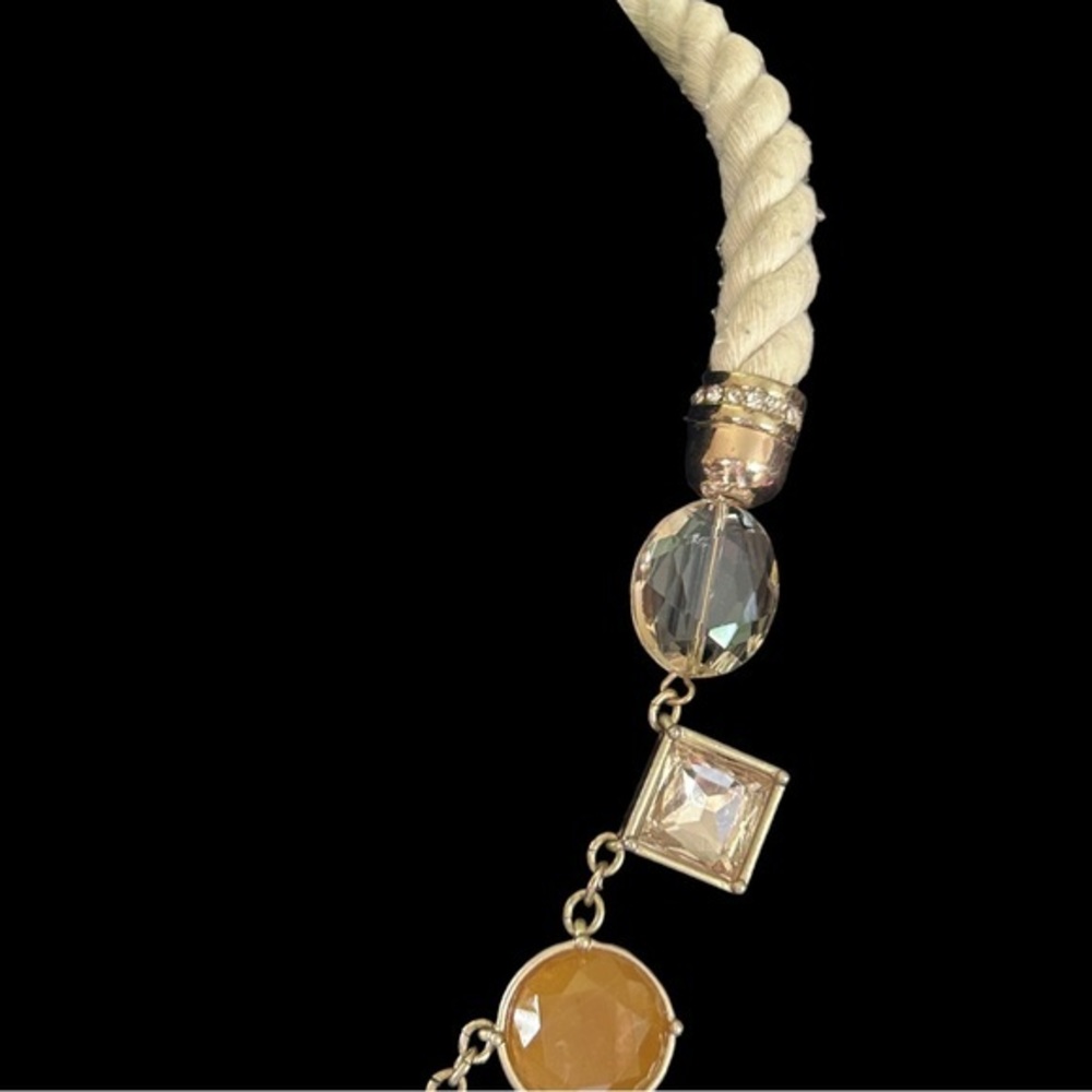 Vintage‎ Loft Glass And Rope Necklace - Picture 6 of 7